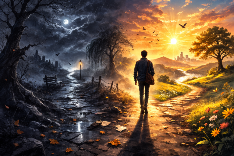 I trode on as the night wore on